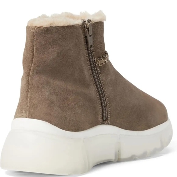 NWB Seychelles Winded Suede-Shearling Sneaker Boot - Taupe sz 8.5M - Picture 2 of 6